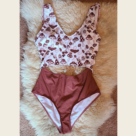 SHEIN Other - Mushroom Cutout Swimsuit